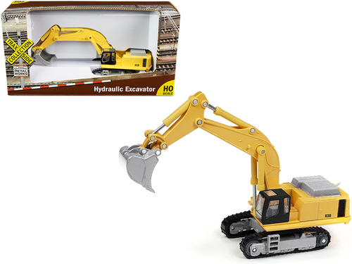 Hydraulic Excavator Yellow \TraxSide Collection\" 1/87 (HO) Scale