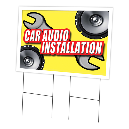 SignMission C-2436 Car Audio Installation 24 x 36 in. Car Audio Instal