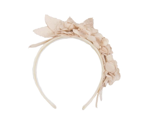 Nude flower headband fascinator