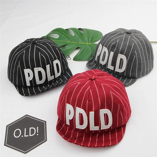 Baby Hat Toddler Adjustable Sunhats Striped Cotton