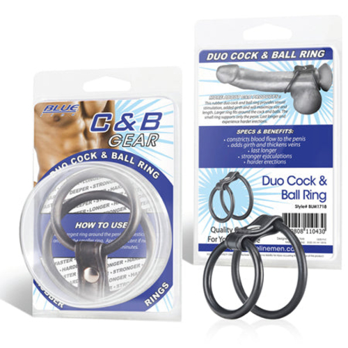 Blue Line C & B Gear Duo Cock & Ball Ring