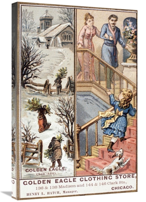 Global Gallery GCS-280864-30-142 30 in. Golden Eagle Clothing Store Ar