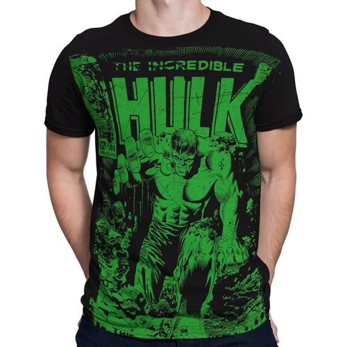 Incredible Hulk tshlk105cvrM Hulk No.105 Cover Black 30 Single Mens T-
