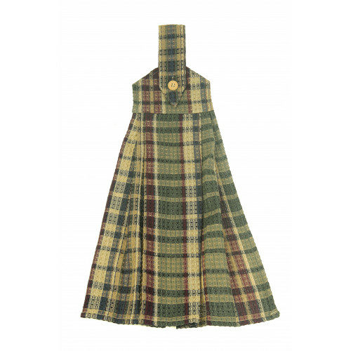 Mr. MJs Trading AG-36263 Hanging & Tie Button Towel, Army