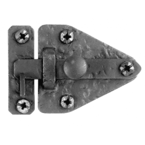 Acorn RL7BP 3-7/16" Arrowhead Cabinet Latch - Black Iron