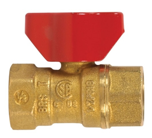 B & K 111-123HC Brass Gas Ball Valve  0.5 in. - 2 Piece