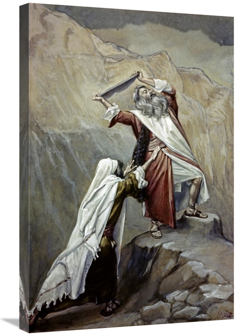 Global Gallery GCS-282918-30-142 30 in. Moses Destroys the Tablets of 