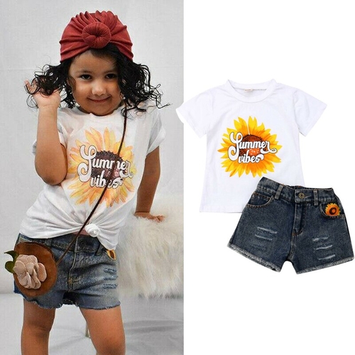 1 5Y Fashion Cute Kids Baby Girls Clothes Sets