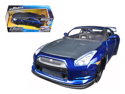 Brian\'s 2009 Nissan GTR R35 Blue \Fast & Furious 7\" Movie 1/24