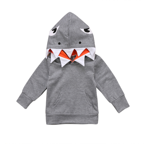 2017 New Casual Toddler Kids Boys Cartoon Shark