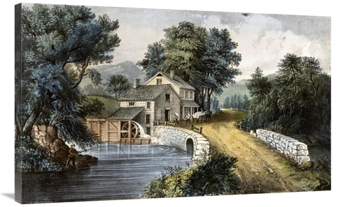 Global Gallery GCS-277200-40-142 40 in. Roadside Mill Art Print - Curr
