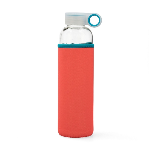 Water bottle Quid Quidate Pink Glass 600 ml