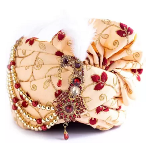 Men Self Design Pagri