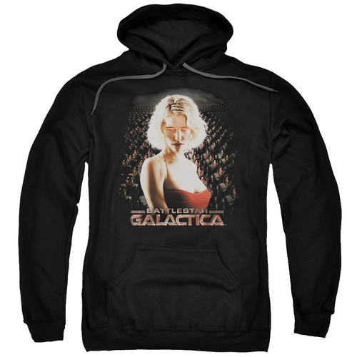 Trevco BSG102-AFTH-5 BSG & Cylon Legion Adult Pull-Over Hoodie, Bl