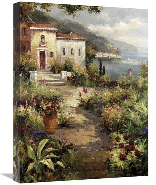 Global Gallery GCS-132413-1824-142 18 x 24 in. Villas Garden Path Art 