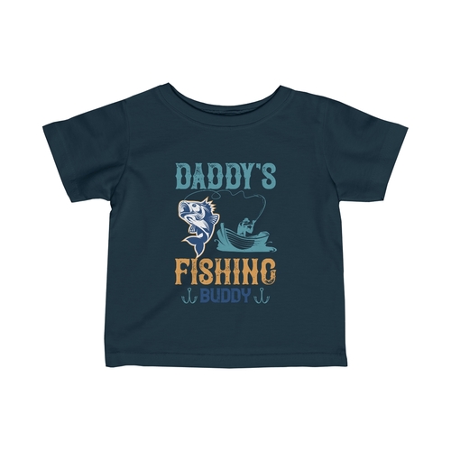 Discover Our Infant Fine Jersey Tee - Daddy's Fishing Buddy