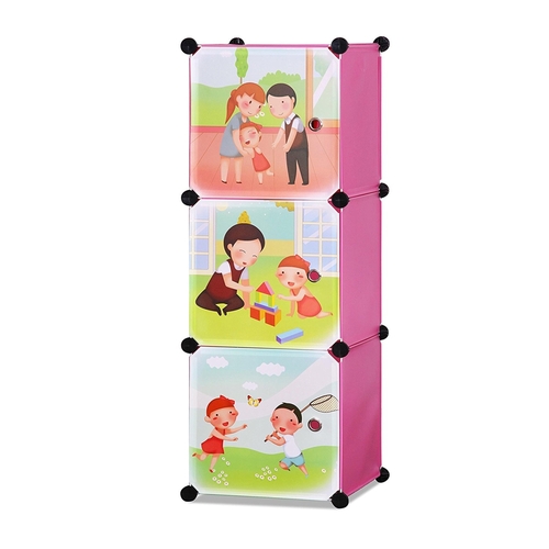 Aleko SCAB01PK-UNB Whimsical Childrens 3 Level Collapsible Play Time T