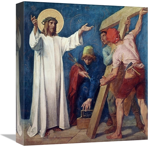 Global Gallery GCS-277549-16-142 16 in. Jesus Carries His Cross, 2