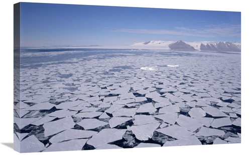 20 x 30 in. Sea Ice Break-Up, Aerial View, Transantarctic Moun