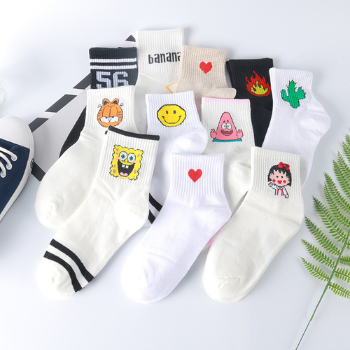 Women Daily Socks Harajuku Korea Japanese Cotton