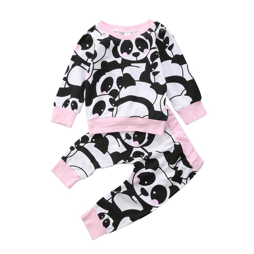 Infant Newborn Baby Girl Romper+Pants