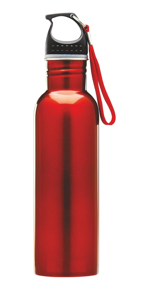 Stainless Steel Water Bottle, 750ml, Red