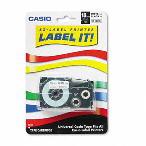 Casio XR18WES Tape Cassette for EZ-Label KL100/780/7200/8100/c500  3/4