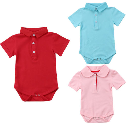 Cotton Newborn Baby Boys Girls Bodysuit Jumpsuit