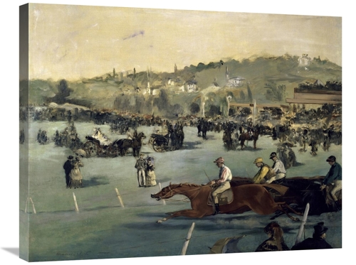 Global Gallery GCS-282383-30-142 30 in. Horse Track Art Print - Edouar