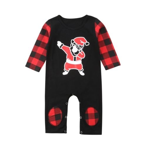 Christmas Baby Boy Girl Santa Claus Romper 