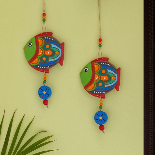 The Fish Twins' Handmade & Hand-painted Decorative Wall Hanging