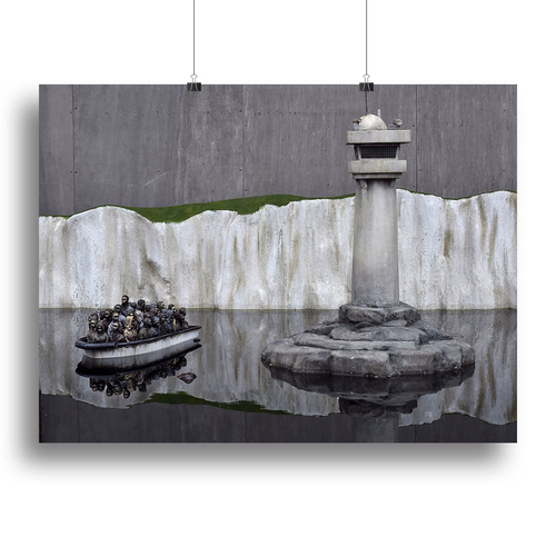 Banksy Refugee Canvas Print or Poster
