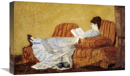 Global Gallery GCS-267837-22-142 22 in. Young Lady Reading Art Print -
