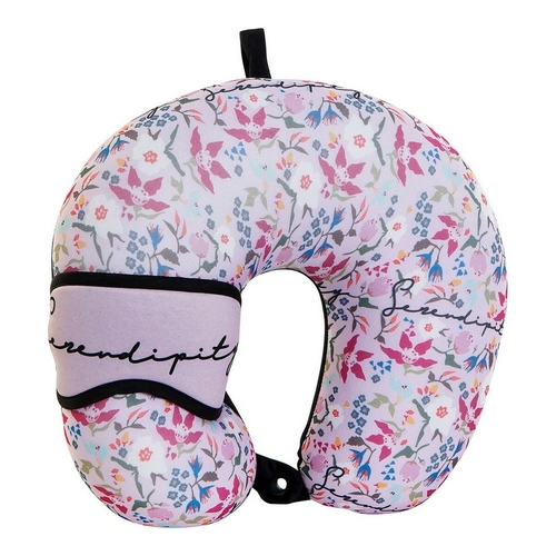 Neck Pillow DKD Home Decor Serendipity Travel (30 x 30 x 8.5 cm) (2