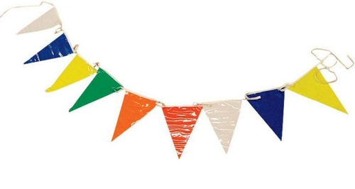 Hy-Ko PEN-2 50 ft. Flag Pennant & Banner - pack of 10