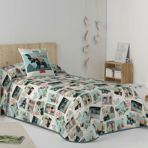 Bedspread (quilt) Cool Kids Postcards 200 x 260 cm