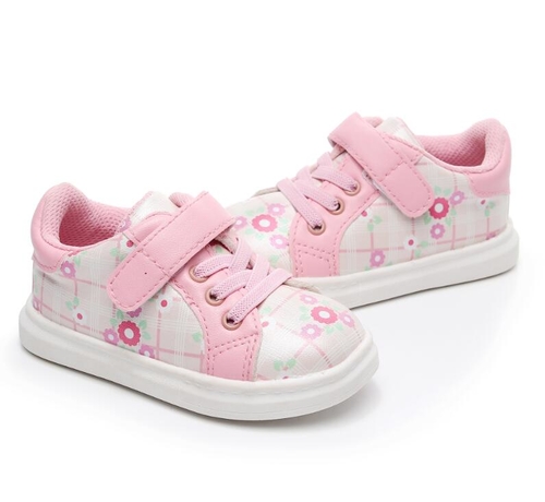 Fashion Flower print PU Leather kids baby Girls