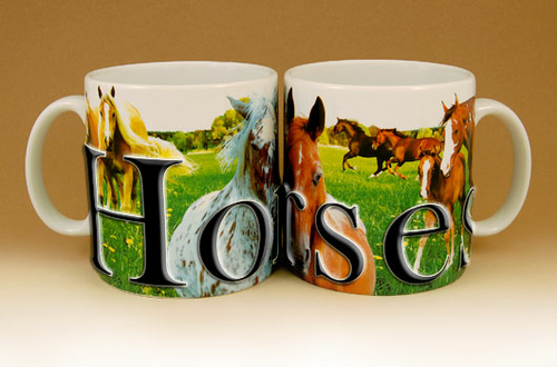 Americaware PMHRS01 Stylish 18oz. Horse Mug