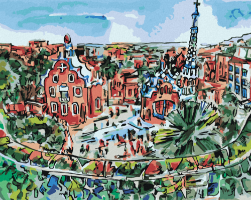 Paint by Numbers - COLOURFUL BARCELONA