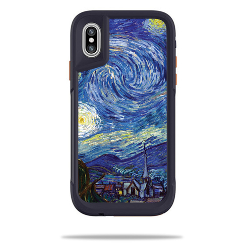MightySkins OTPIPX-starry night Skin for Otterbox Pursuit iPhone X or 