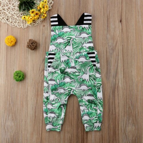 Kids Baby Boy Girl Romper Dinosaurs  Jumpsuit