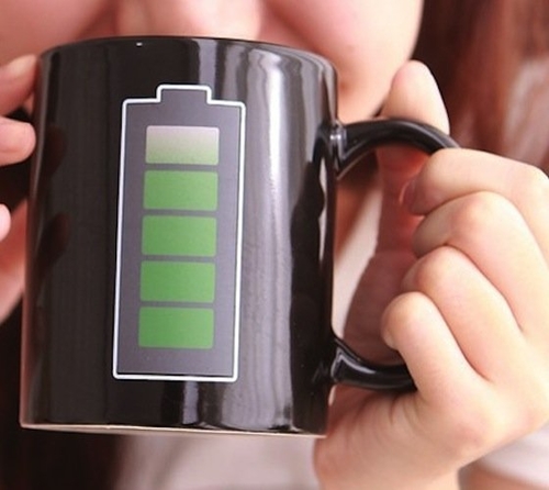 Thermosensitive Battery Mug