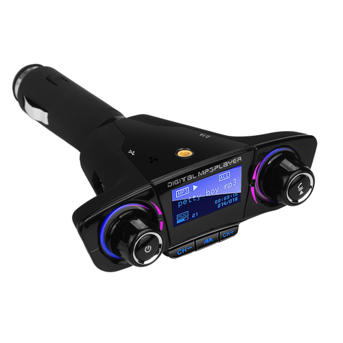 Wireless FM Transmitter Dual USB 5V 2.1A Charging