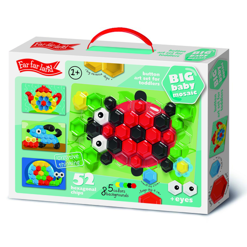 Mosaic - LADYBUG, 52 pcs (hexagonal BIG parts)