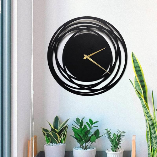 Metal Wall Clock multi round designs