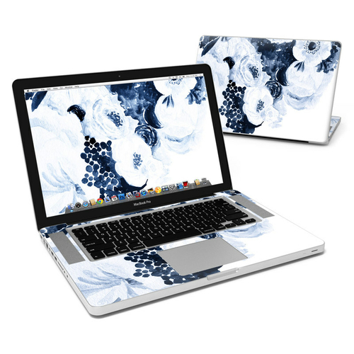 DecalGirl MBP15-BLUEBLOOMS Apple MacBook Pro 15 in. Skin - Blue Blooms