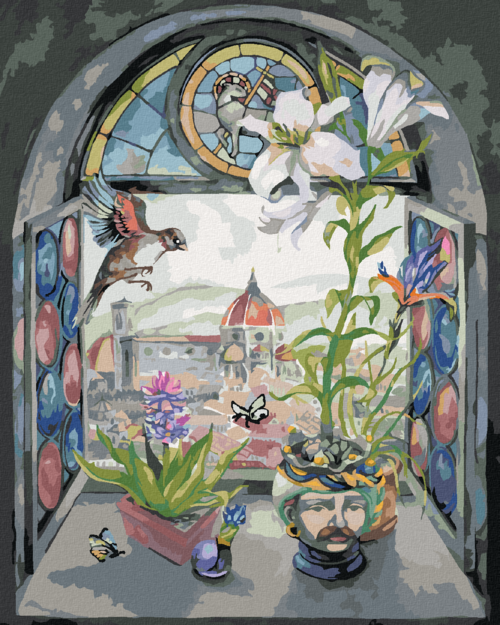 Paint by Numbers - WINDOW OVERLOOKING SANTA MARIA CATHEDRAL