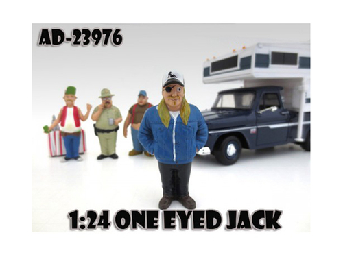 One Eyed Jack \Trailer Park\" Figure For 1:24 Diecast Model Cars by