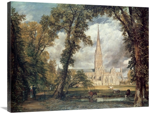 Global Gallery GCS-281906-36-142 36 in. Salisbury Cathedral Art Print 