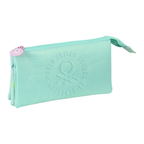 School Case Benetton World Mint (22 x 12 x 3 cm)